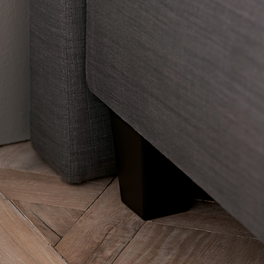 Revor Boxspringbett Pewter ohne Matratze Dunkelgrau - 4