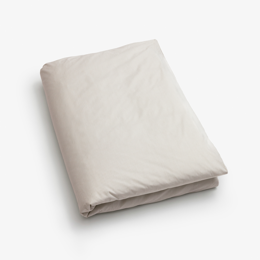 Bettbezug Liselund Streifen Beige 135 x 200 cm