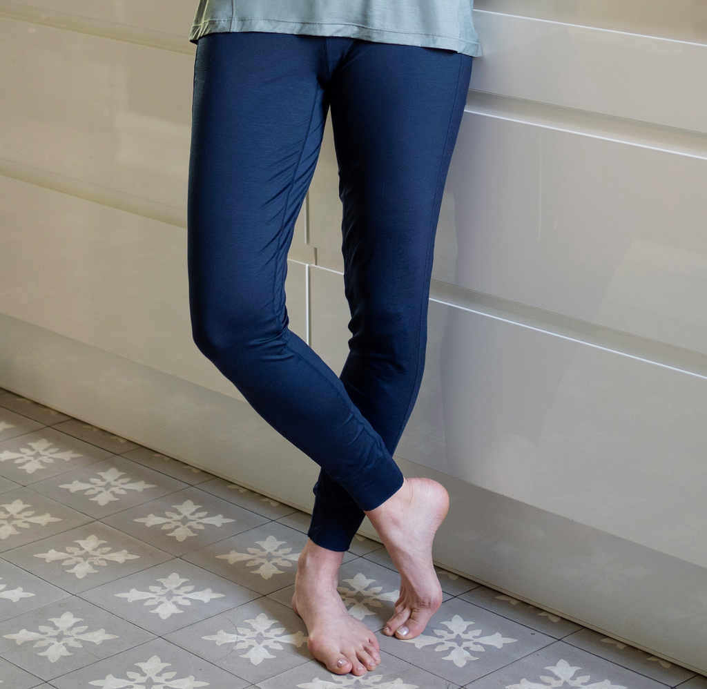 Dagsmejan Damen Stay Cool Pants Cuff Navy Blue Gr. L Dagsmejan Damen Stay Cool Pants Cuff Navy Blue Gr. L