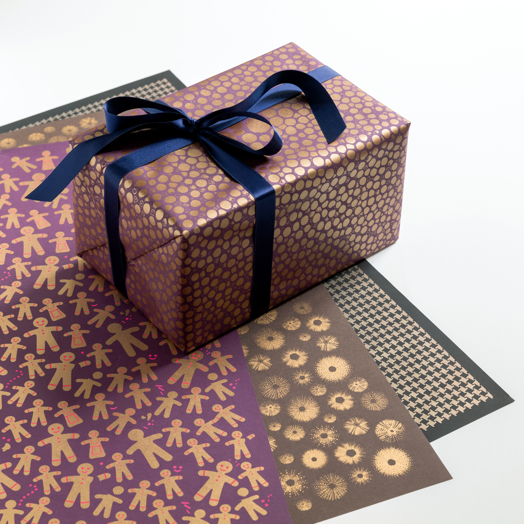 BETHGE Geschenkpapier Gingerbreadman 50 x 70 cm (3 Bögen) - 2