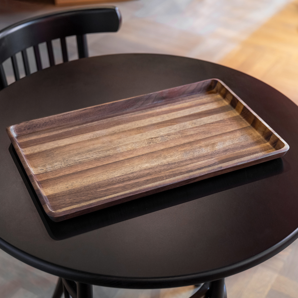 Großes Tablett Walnussholz - 2