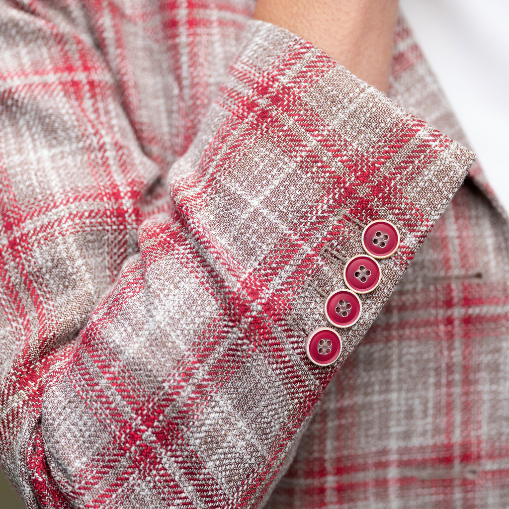 Risby & Leckonfield Blazer Rot / Beige - 4