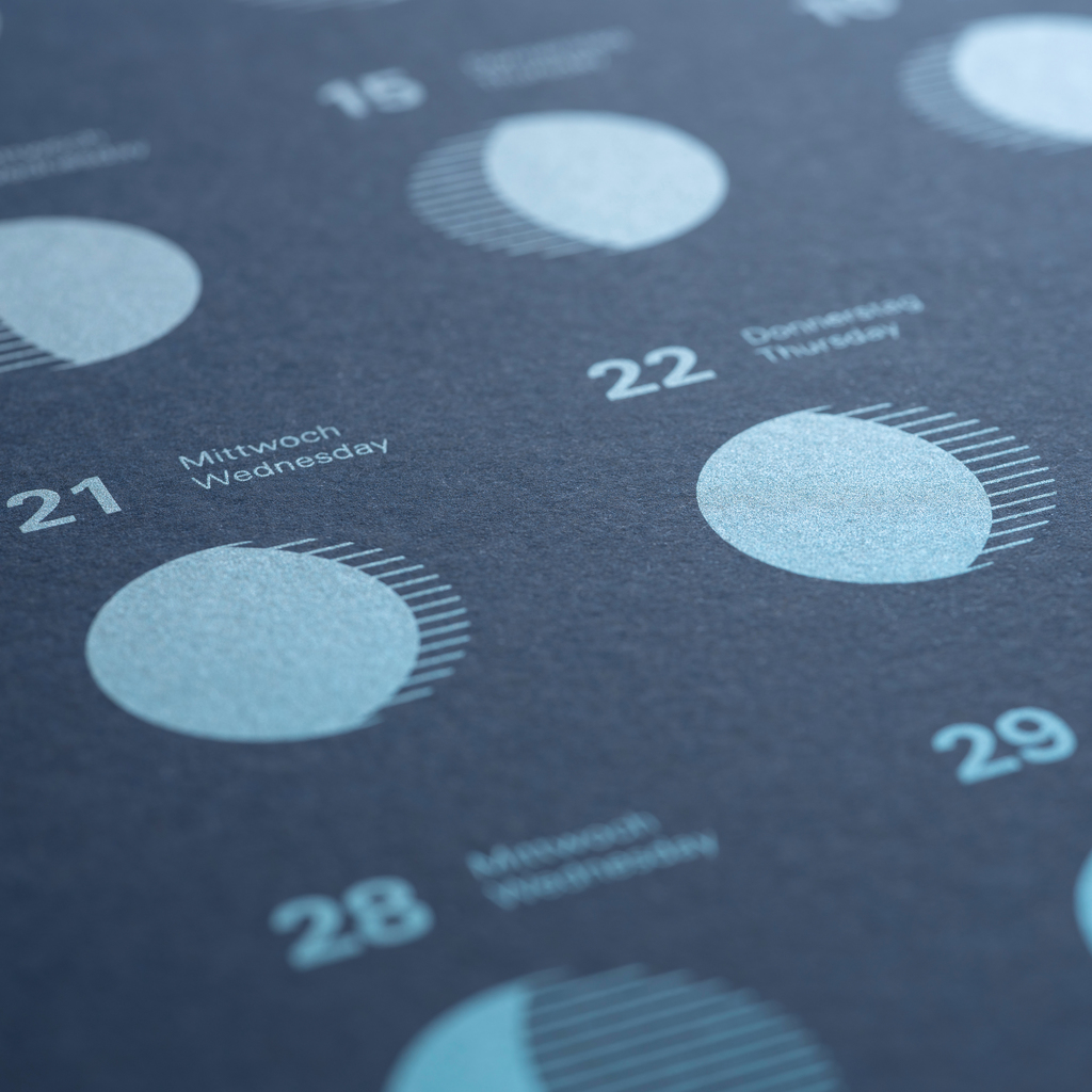 BETHGE Mondphasen-Wandkalender 2025 - 4