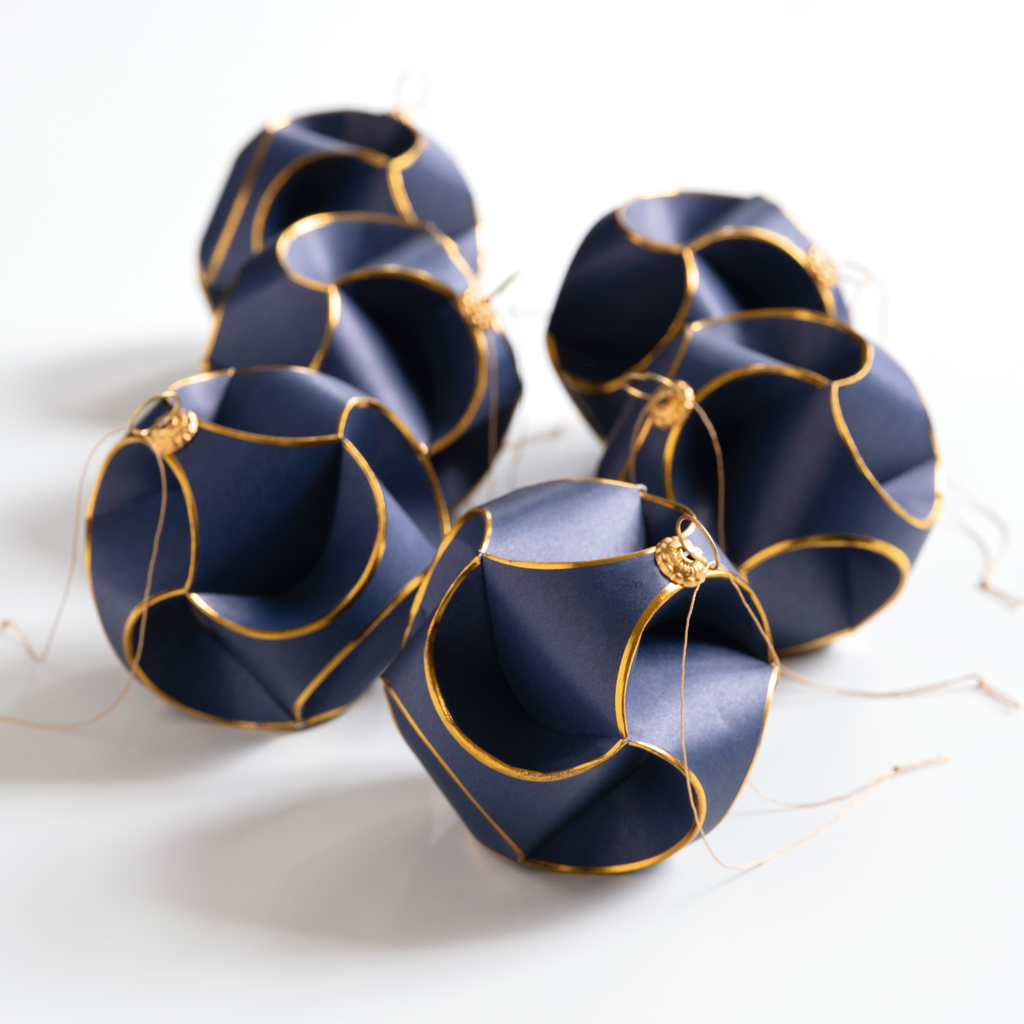 Weihnachtsbaumschmuck Triskele Blau 6 Stück Weihnachtsbaumschmuck Triskele Blau 6 Stück
