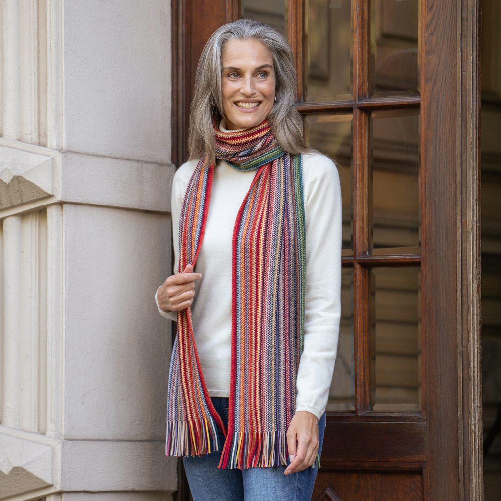 Raschelschal aus Schurwolle - 2 Raschelschal aus Schurwolle - 2