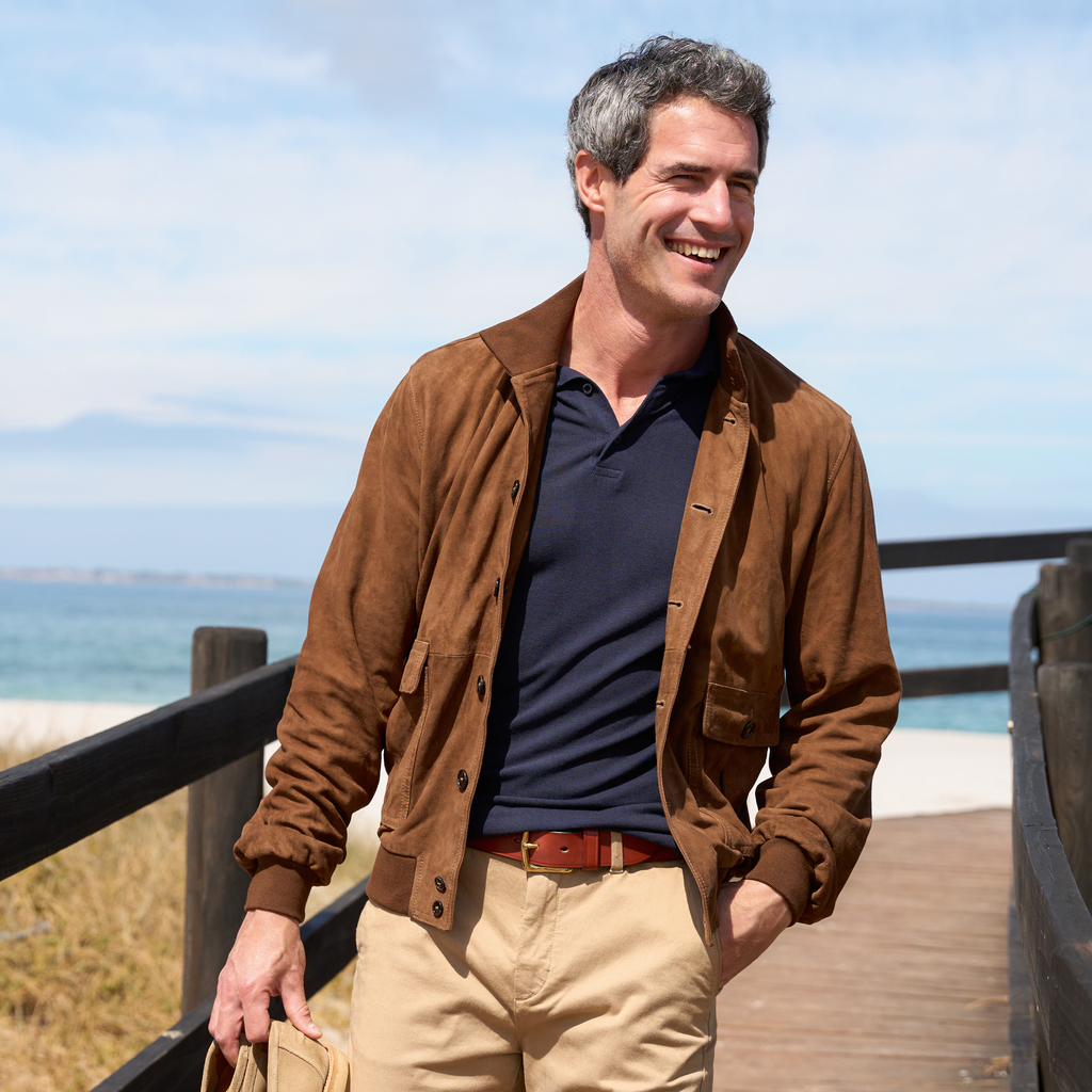 Marcello Franchetti Wildlederjacke Gr. 52 Marcello Franchetti Wildlederjacke Gr. 52