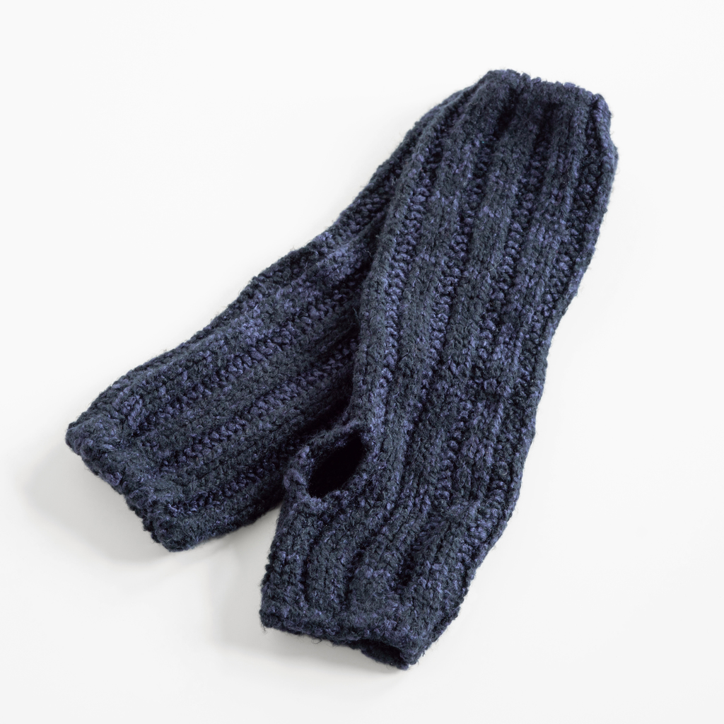 Koharu-Pulswärmer aus Seide Navy Koharu-Pulswärmer aus Seide Navy