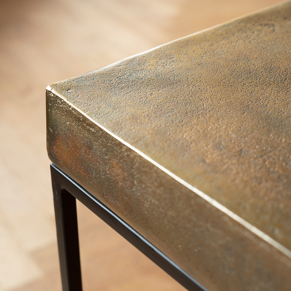 Beistelltisch Madras Bronzegold