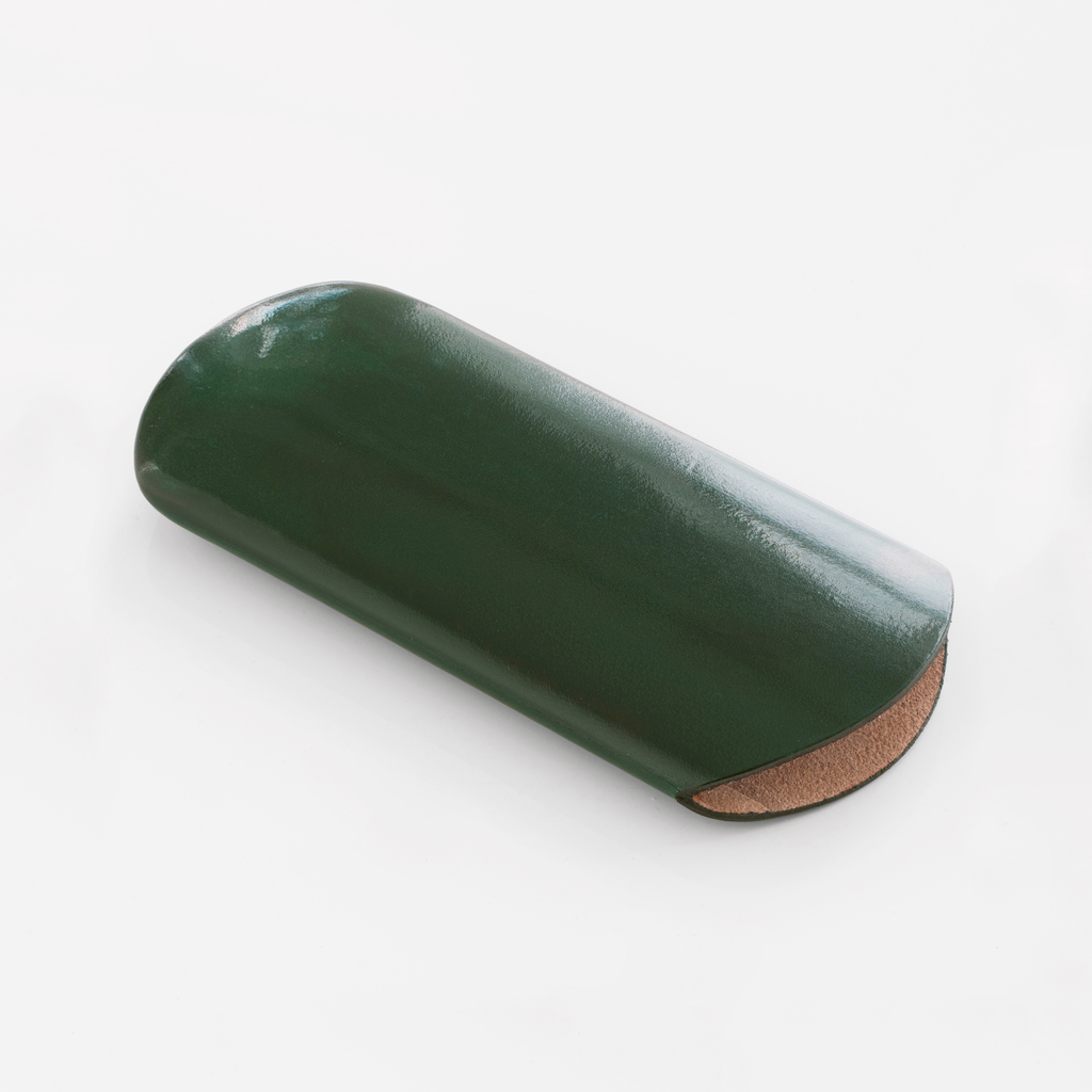 CAF Brillenetui Leder Grün klein CAF Brillenetui Leder Grün klein