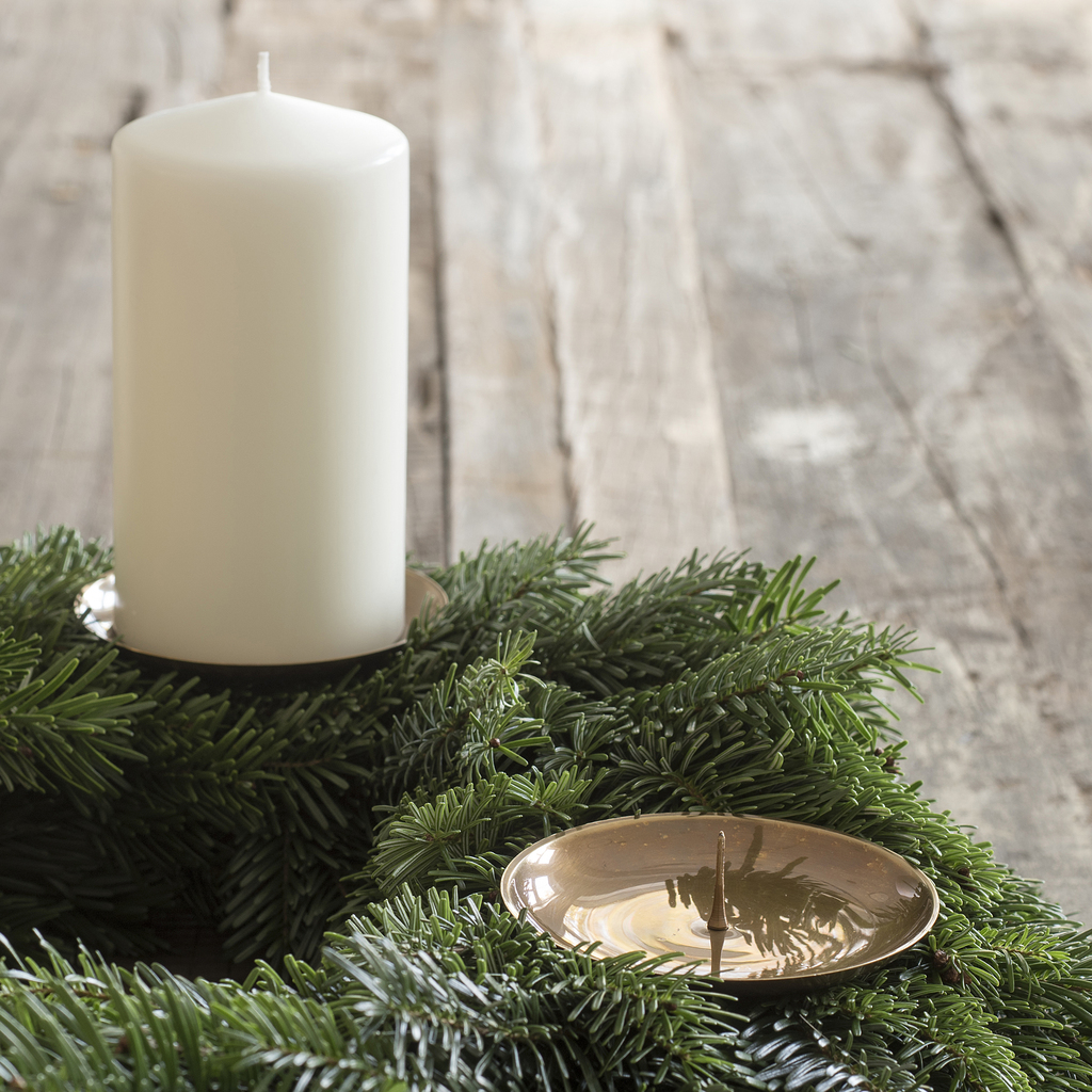 4 Messingkerzenhalter für Adventskranz Groß 4 Messingkerzenhalter für Adventskranz Groß