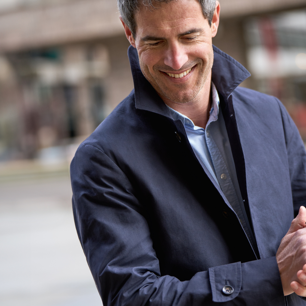 Risby & Leckonfield Kurzmantel Bembridge Navy Gr. 54 - 2 Risby & Leckonfield Kurzmantel Bembridge Navy Gr. 54 - 2