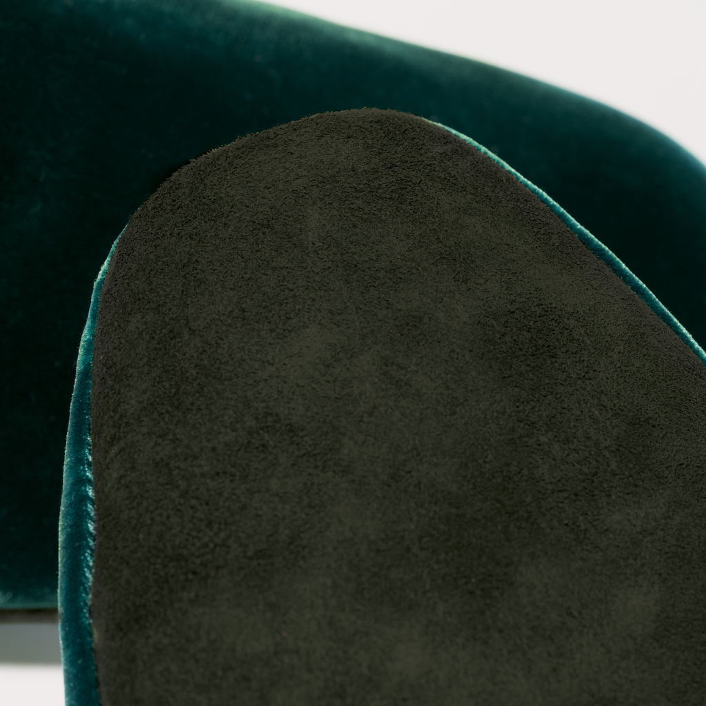 Hoomie Samtslipper Château Damen Green Gr. 37 - 4