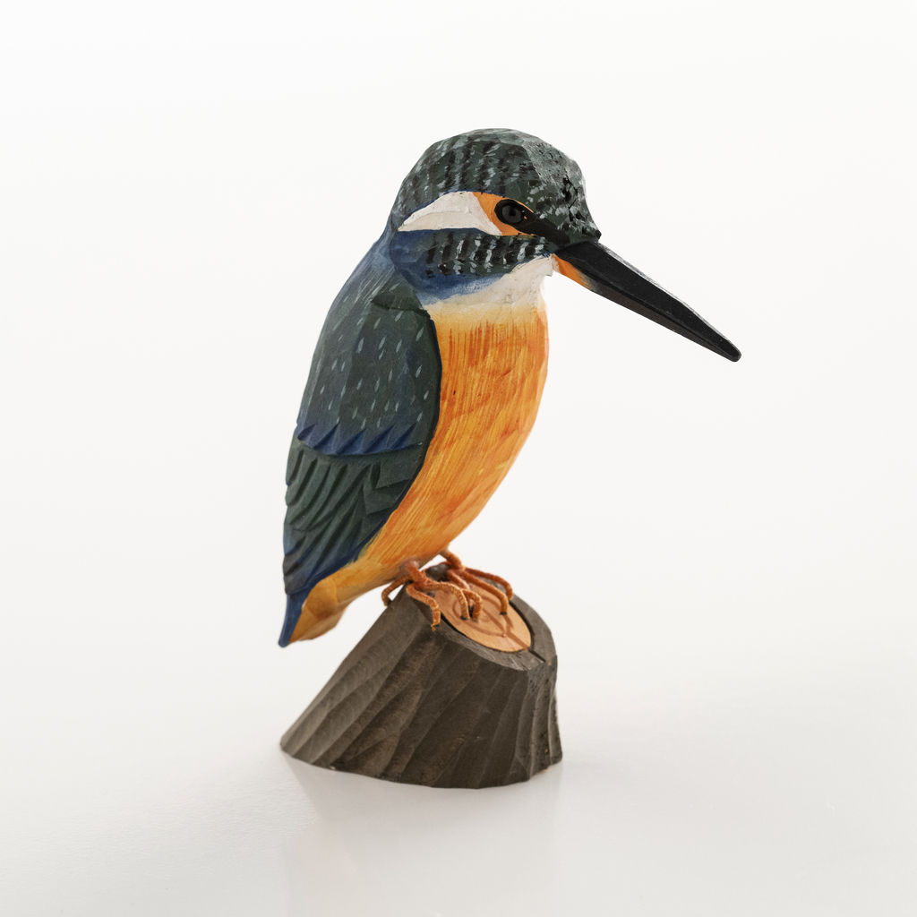 Handgeschnitzter Dekovogel Eisvogel Handgeschnitzter Dekovogel Eisvogel