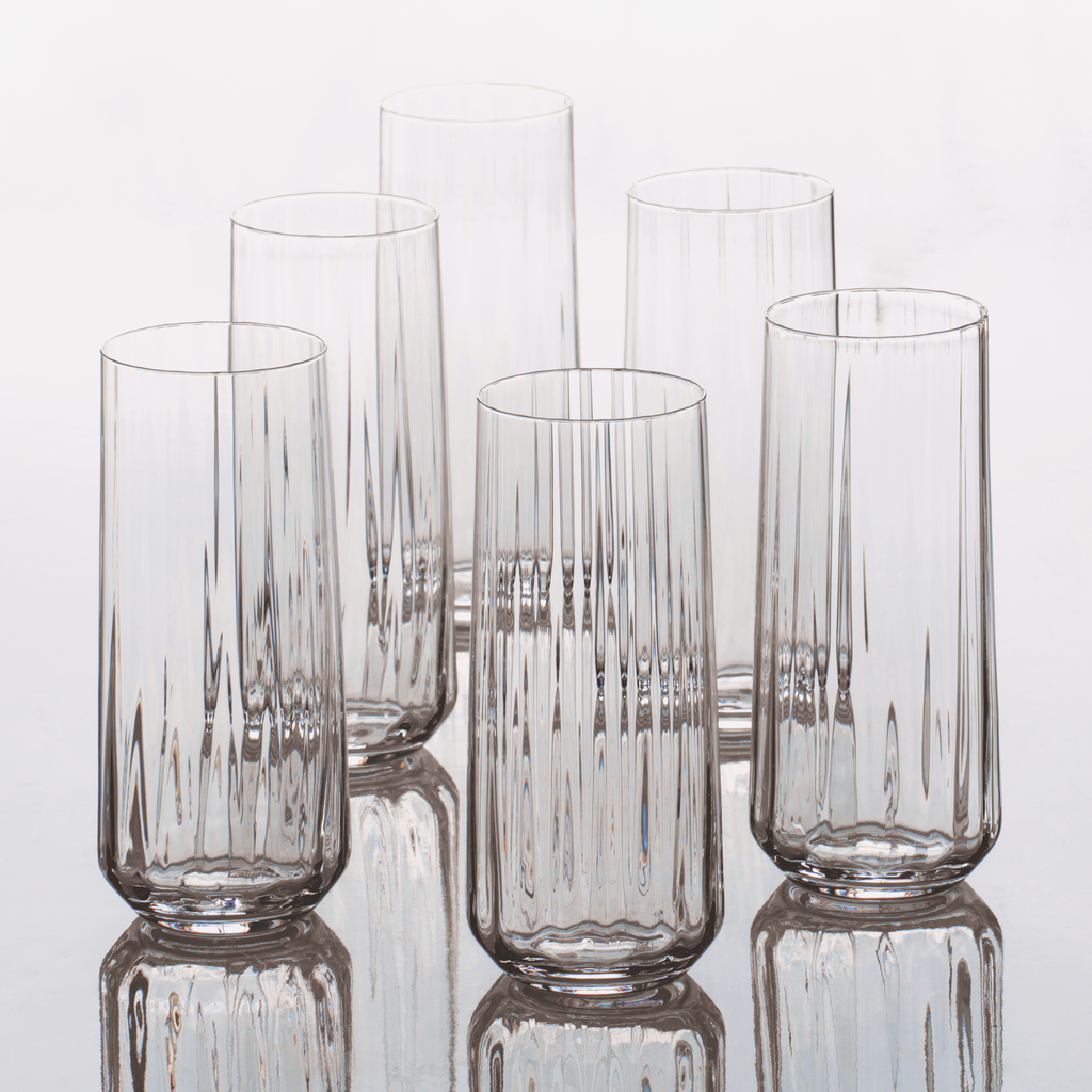 Georg Jensen Bernadotte Longdrinkgläser 6er-Set - 2 Georg Jensen Bernadotte Longdrinkgläser 6er-Set - 2