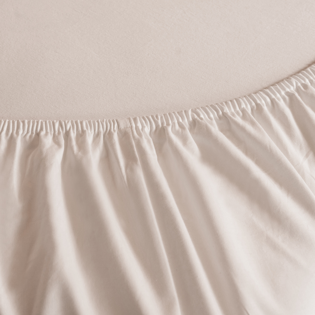 Spannbettlaken aus Baumwollperkal - 2 Spannbettlaken aus Baumwollperkal - 2