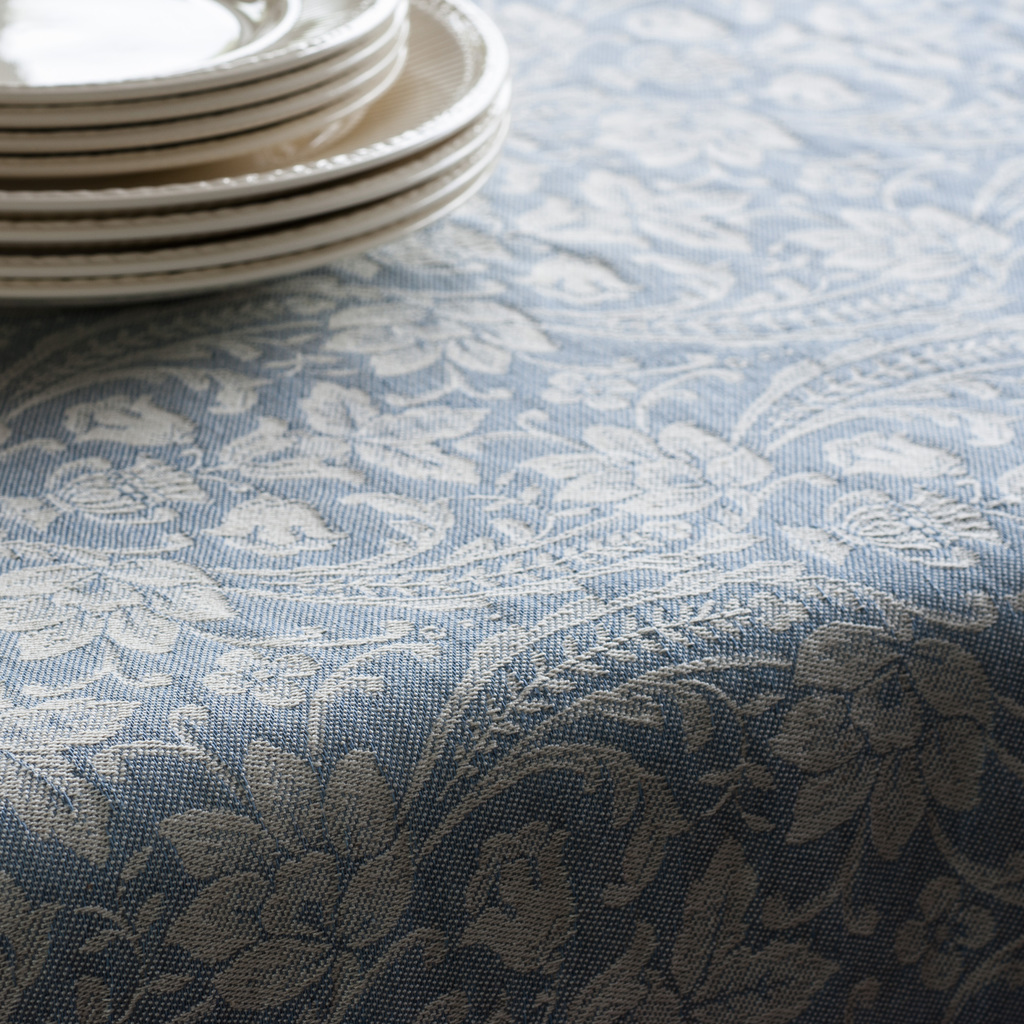 Tischdecke Donna di Coppe 170 x 320 cm Pastellblau