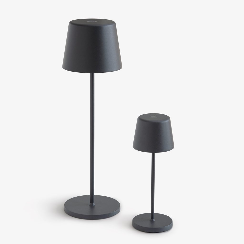 Akkuleuchte Ferrone Dunkelgrau 21 cm - 5