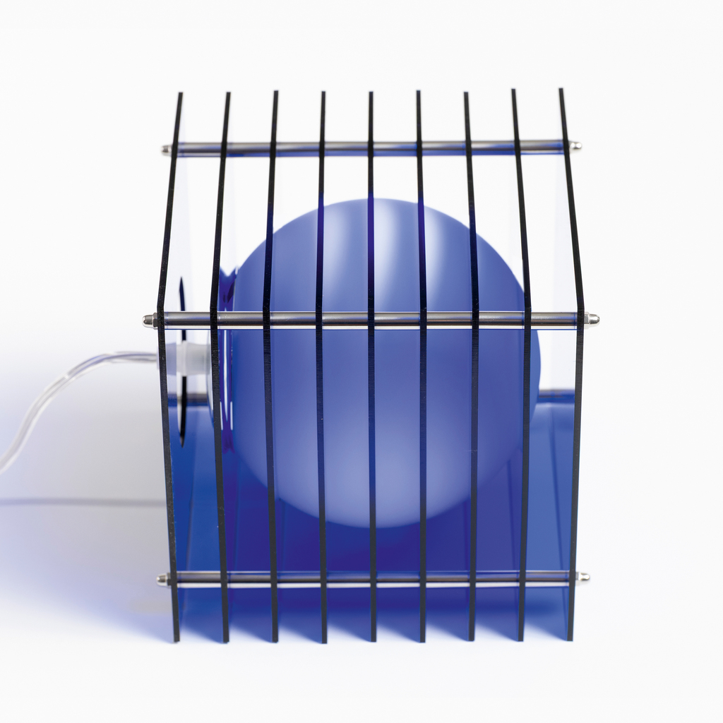Tischlampe Lop Small Square Blau