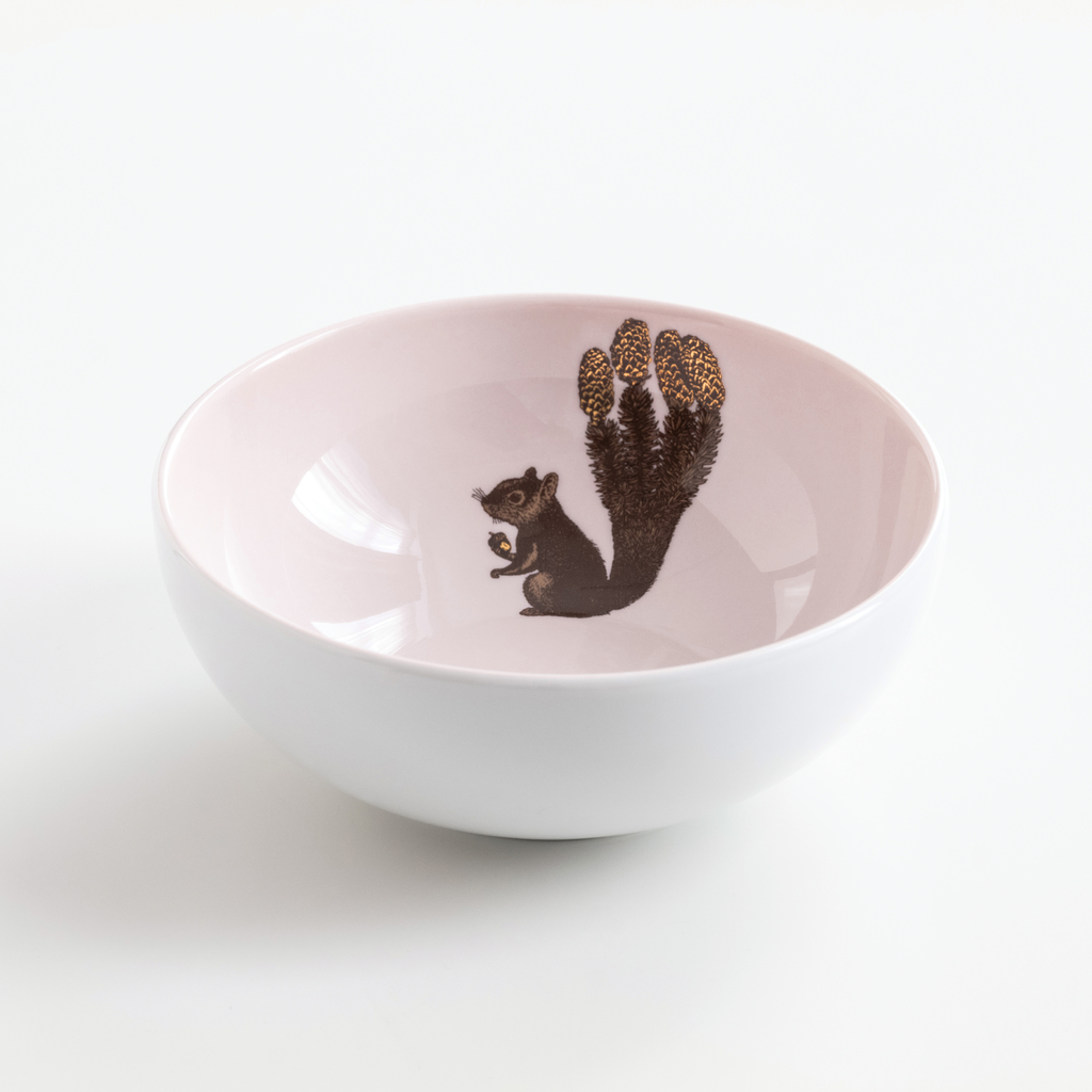 Somerset Müslischale Eichhörnchen auf rosafarbenem Grund Somerset Müslischale Eichhörnchen auf rosafarbenem Grund