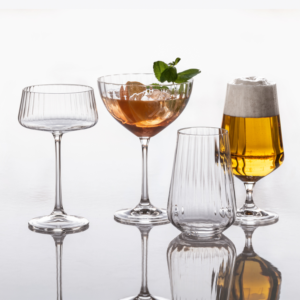 Cocktailschalen Plissee 6er-Set