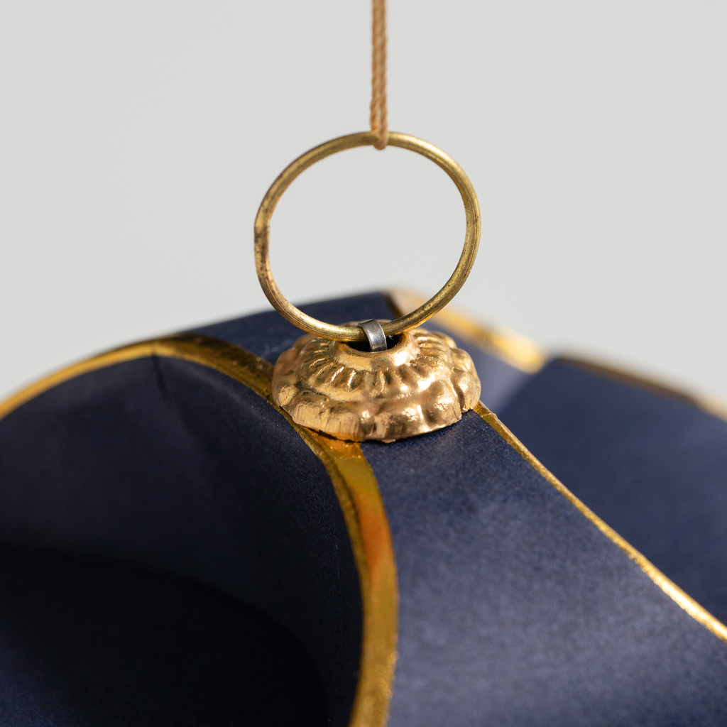 Weihnachtsbaumschmuck Triskele Blau 6 Stück - 3