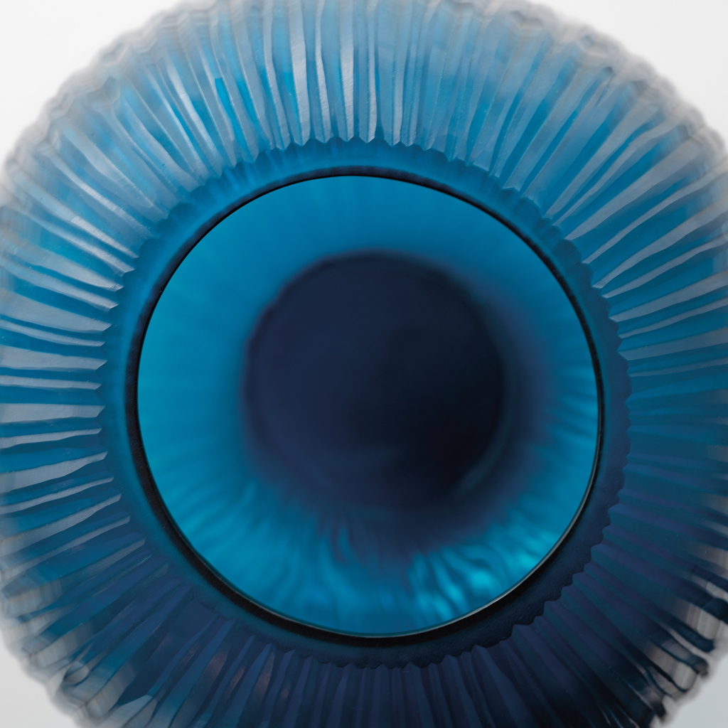 Vase Bozzolo blau - 2