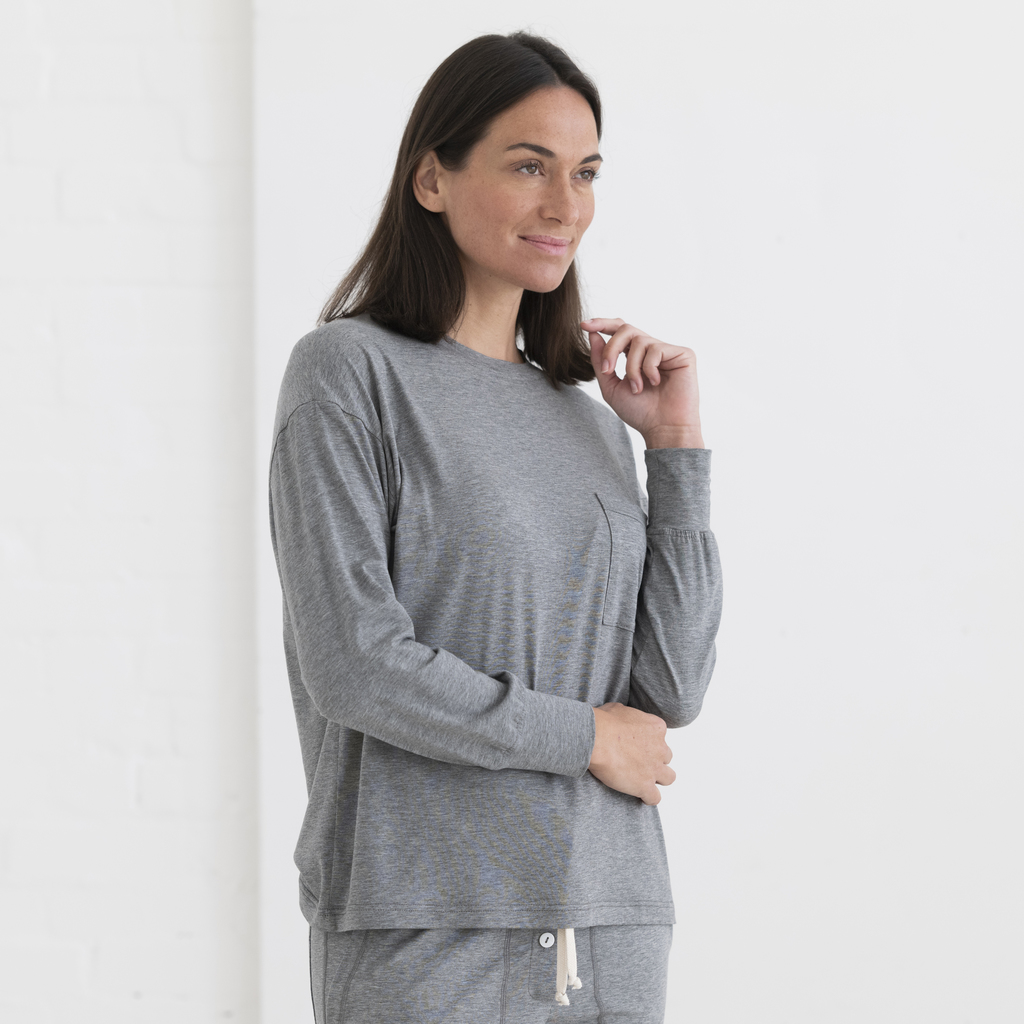 Sunday in Bed X Torquato Langarmshirt Estelle Grau  XL - 2