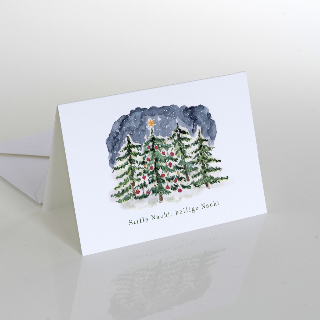 Weihnachtskarte: Stille Nacht Weihnachtskarte: Stille Nacht