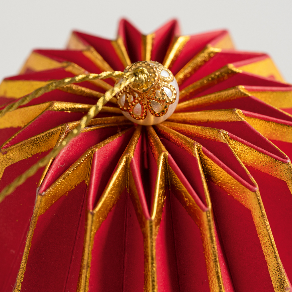 Weihnachtsbaumschmuck Lampeeon Rot 6 Stück - 5 Weihnachtsbaumschmuck Lampeeon Rot 6 Stück - 5