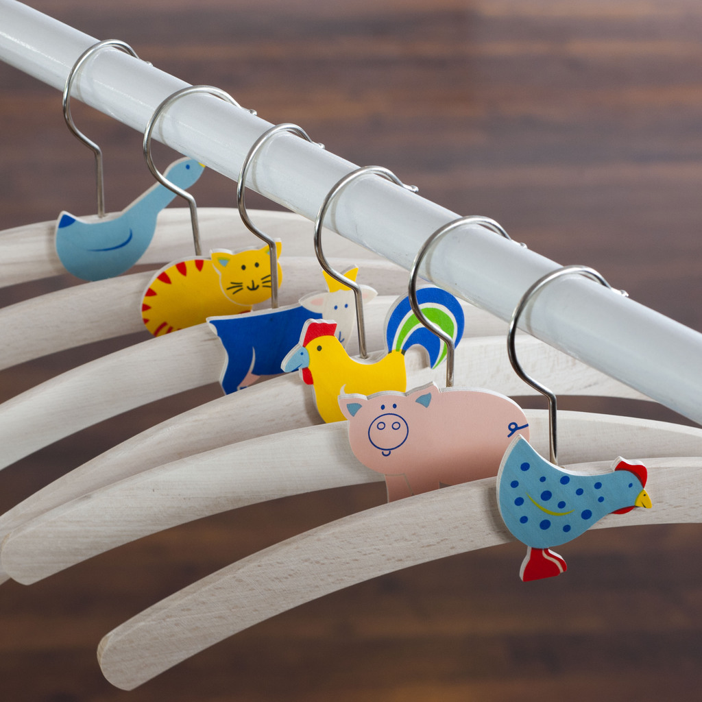 6 Kleiderbügel Bauernhof 6 Kleiderbügel Bauernhof