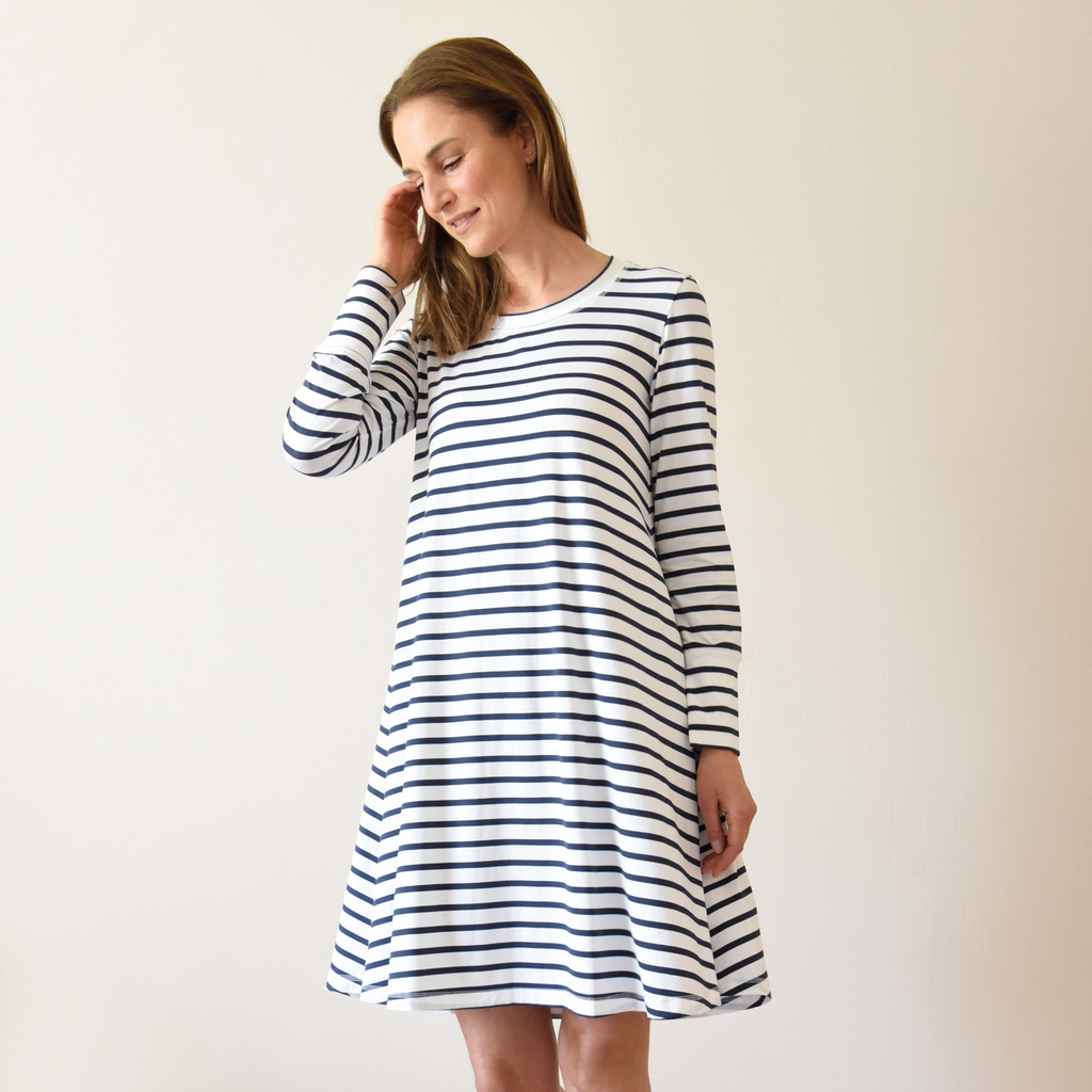 Sunday in Bed X Torquato Nachthemd Lilly gestreift S Sunday in Bed X Torquato Nachthemd Lilly gestreift S