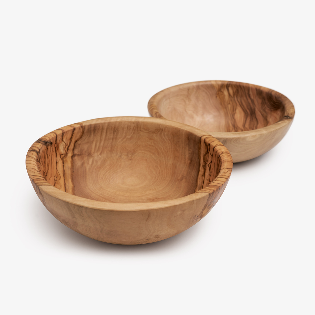 Salatschüssel Olivenholz 24 cm - 4 Salatschüssel Olivenholz 24 cm - 4
