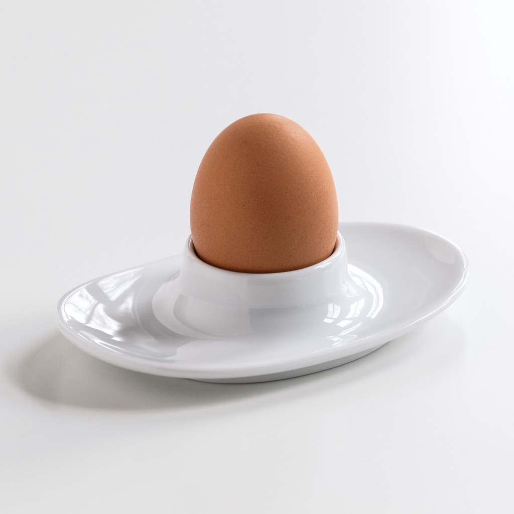 Lindner Porzellan Eierbecher mit Ablage - 3