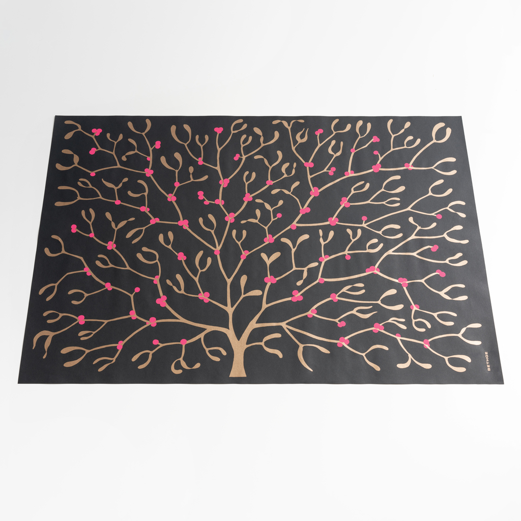 BETHGE Geschenkpapier Mistel 50 x 70 cm (3 Bögen) - 2