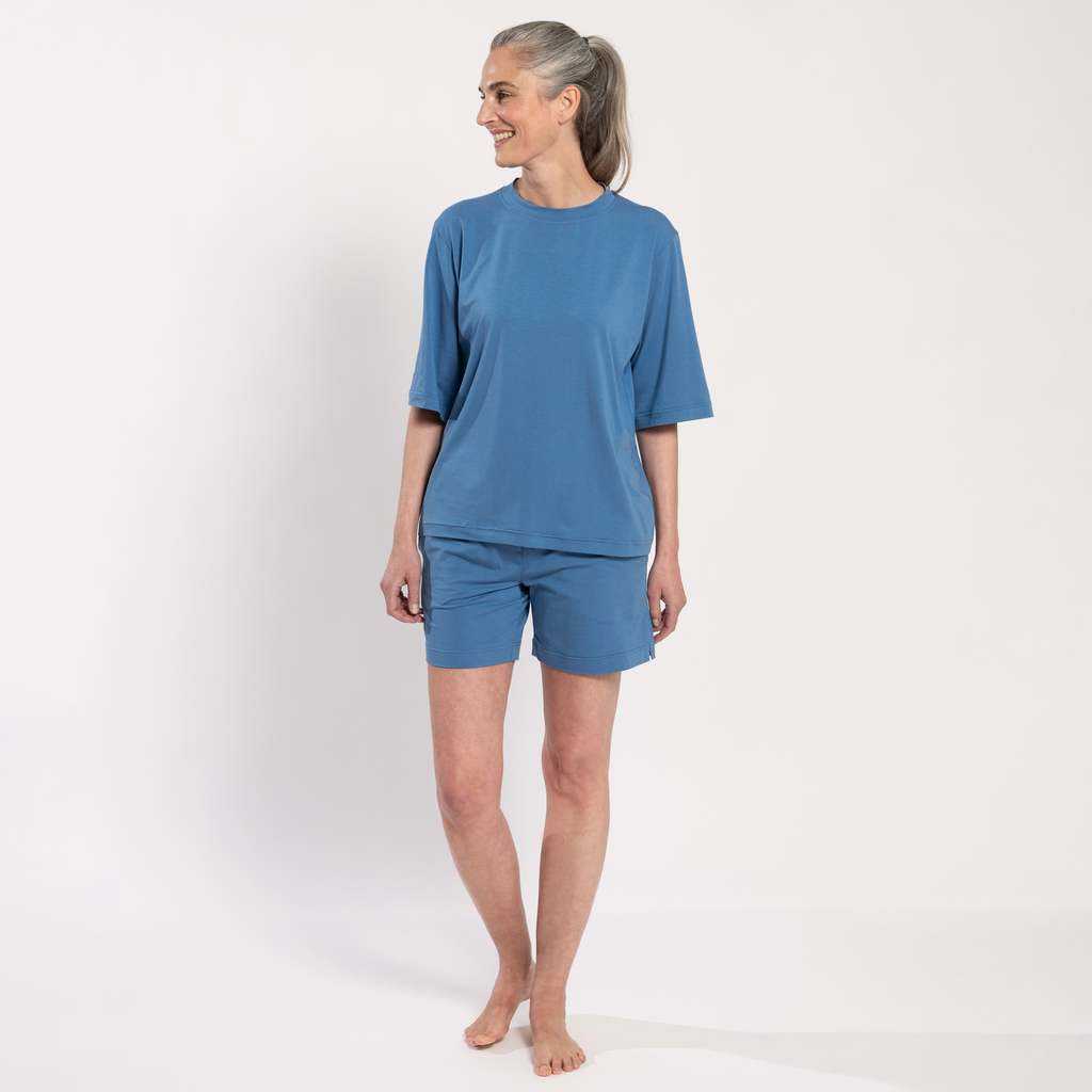 Sunday in Bed X Torquato Shirt Ilona Blau S - 4