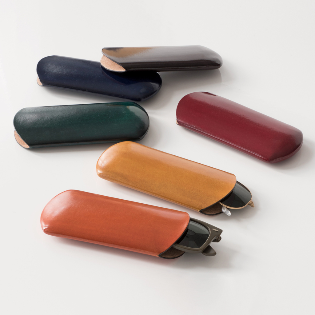 CAF Brillenetui Leder Blau klein - 2 CAF Brillenetui Leder Blau klein - 2