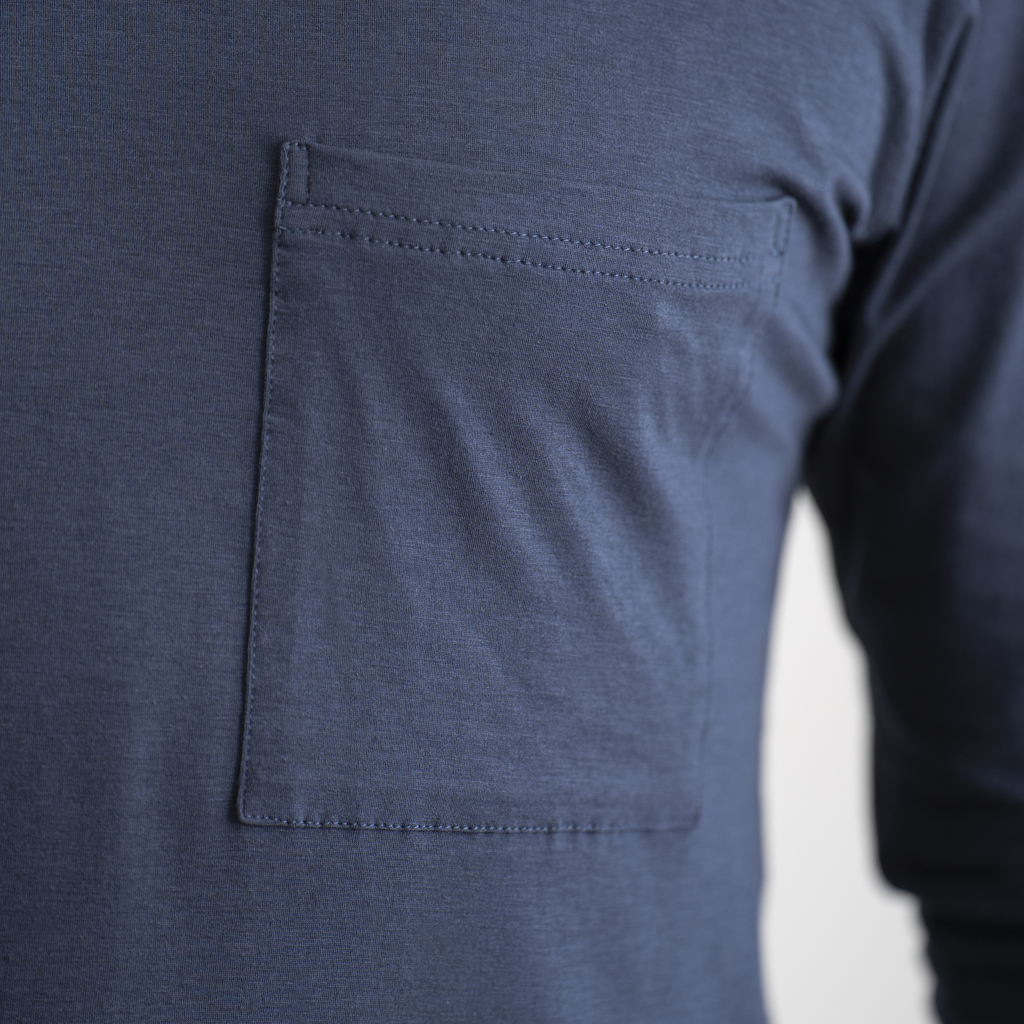 Sunday in Bed X Torquato Pyjamashirt Morris Dunkelblau L - 3