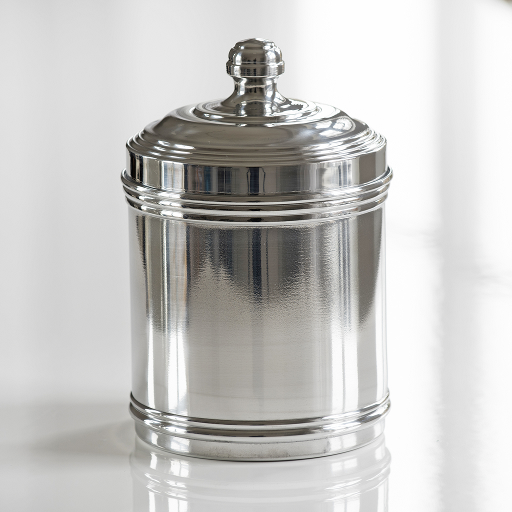 Italo Ottinetti Vorratsgefäße Aluminium glänzend groß Italo Ottinetti Vorratsgefäße Aluminium glänzend groß