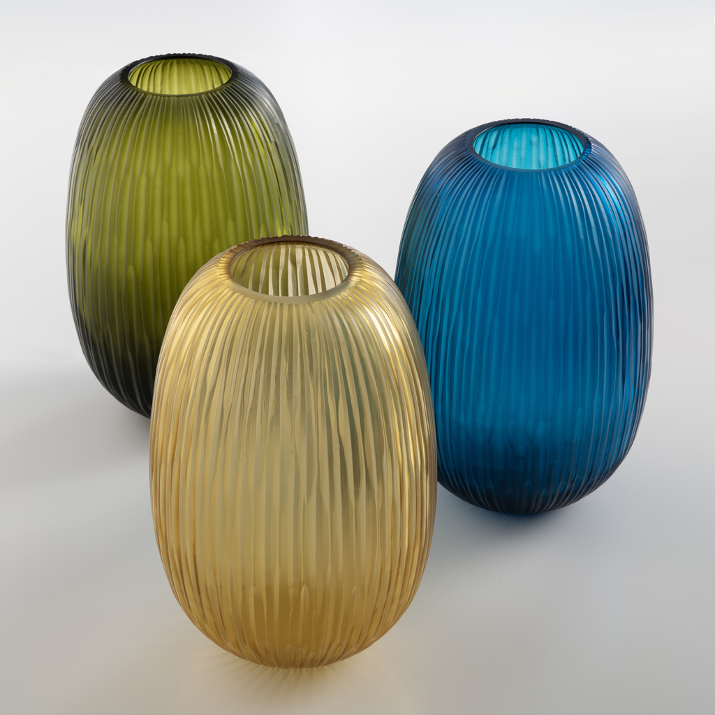 Vase Bozzolo blau - 3