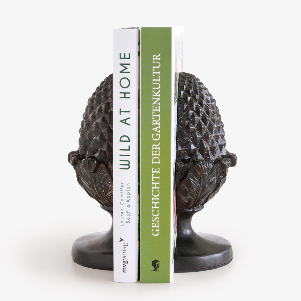 Buchstütze Pinienzapfen 2er-Set - 2 Buchstütze Pinienzapfen 2er-Set - 2