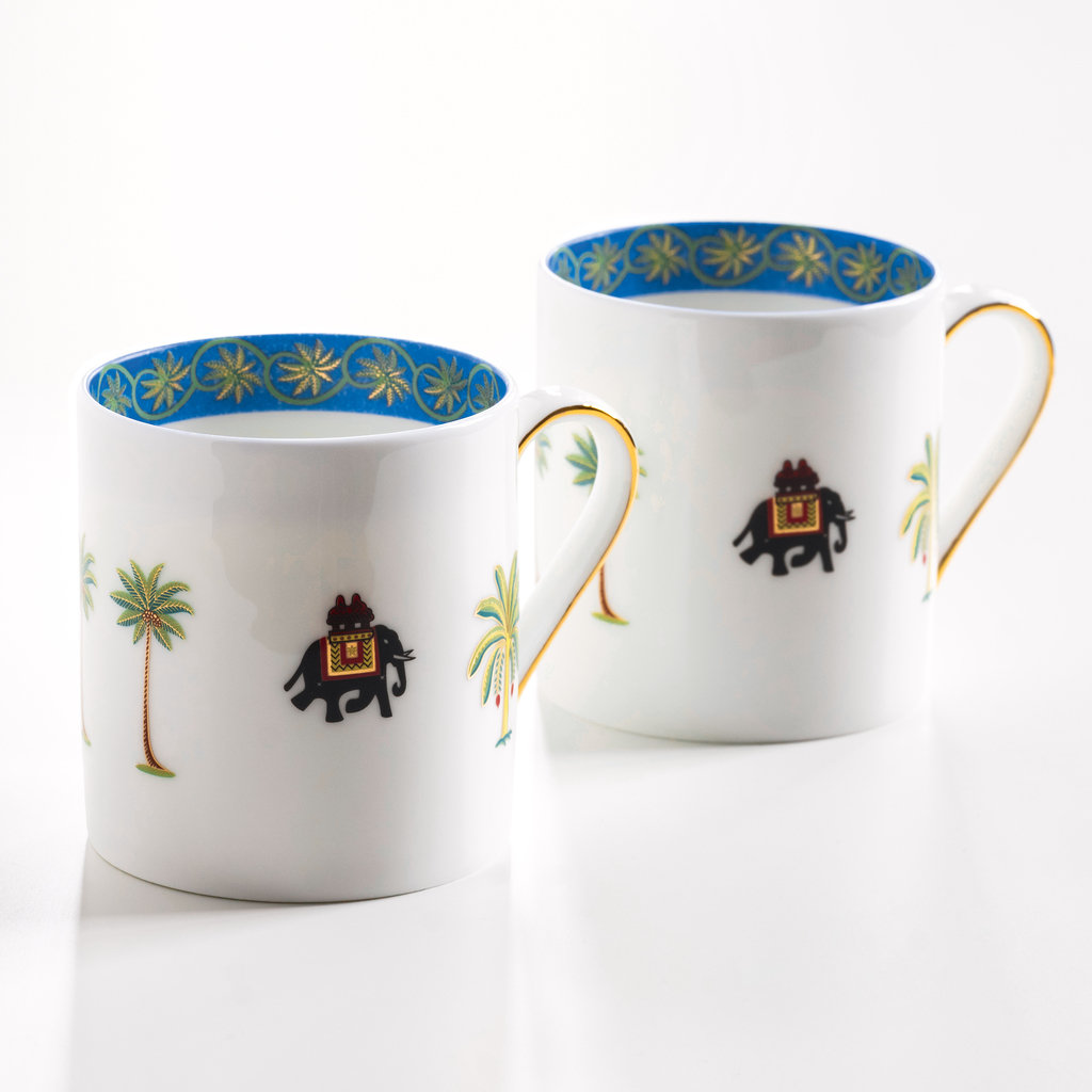 Good Earth Becher Periyar Palm 2er-Set Good Earth Becher Periyar Palm 2er-Set