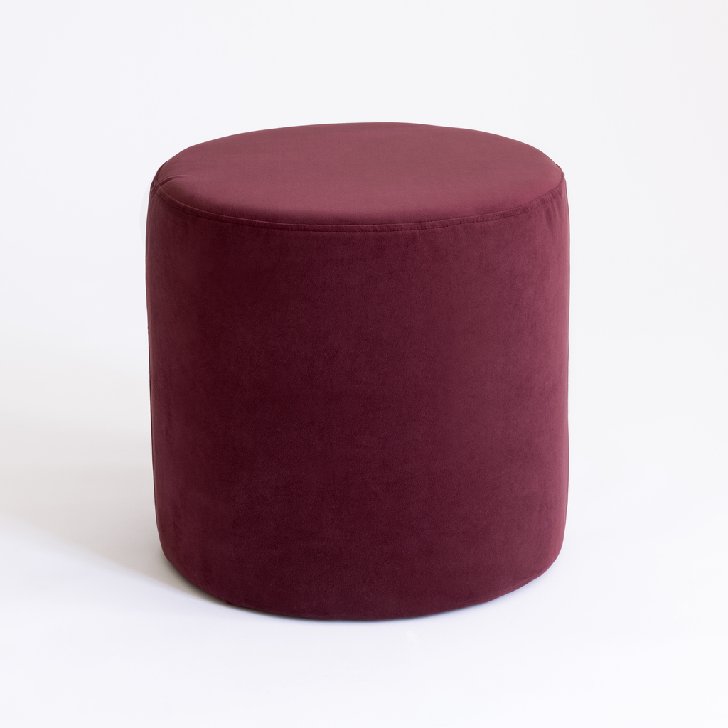 Pouf Anglet Aubergine Pouf Anglet Aubergine