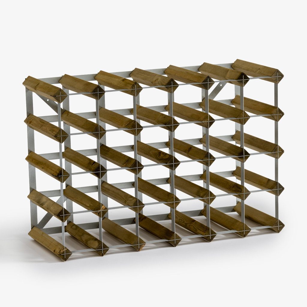 Weinregal 30 Flaschen hell - 3