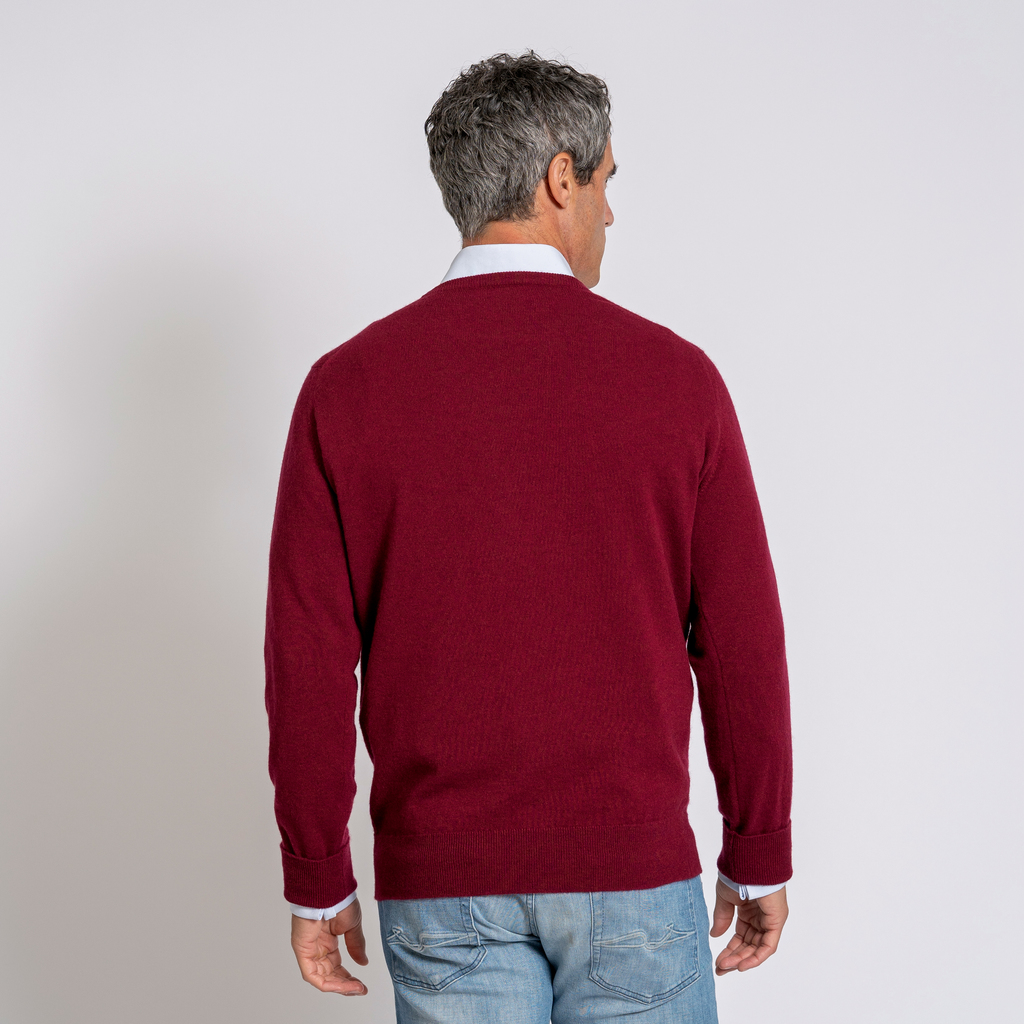 William Lockie X Torquato Rundhals Kaschmir Claret 50 - 2