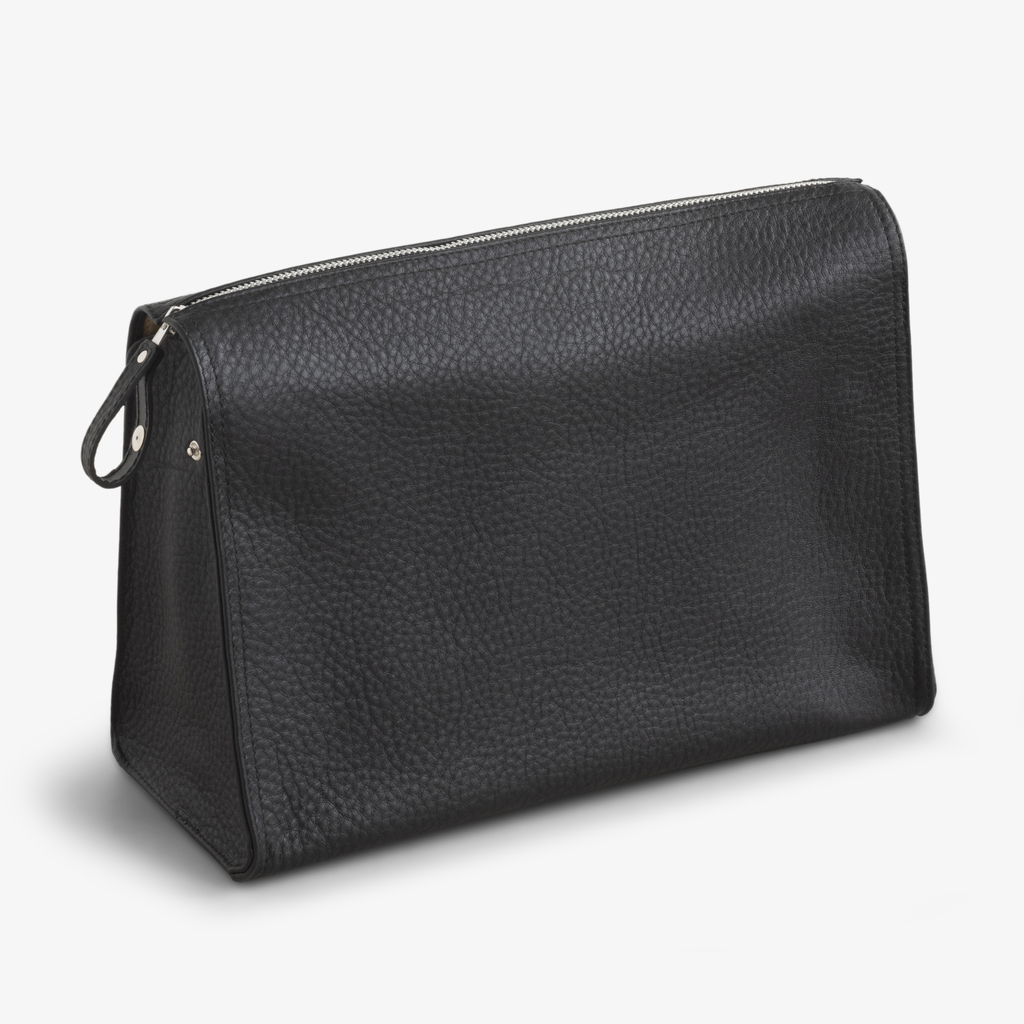 Hammann Kulturtasche Kalbsleder Schwarz