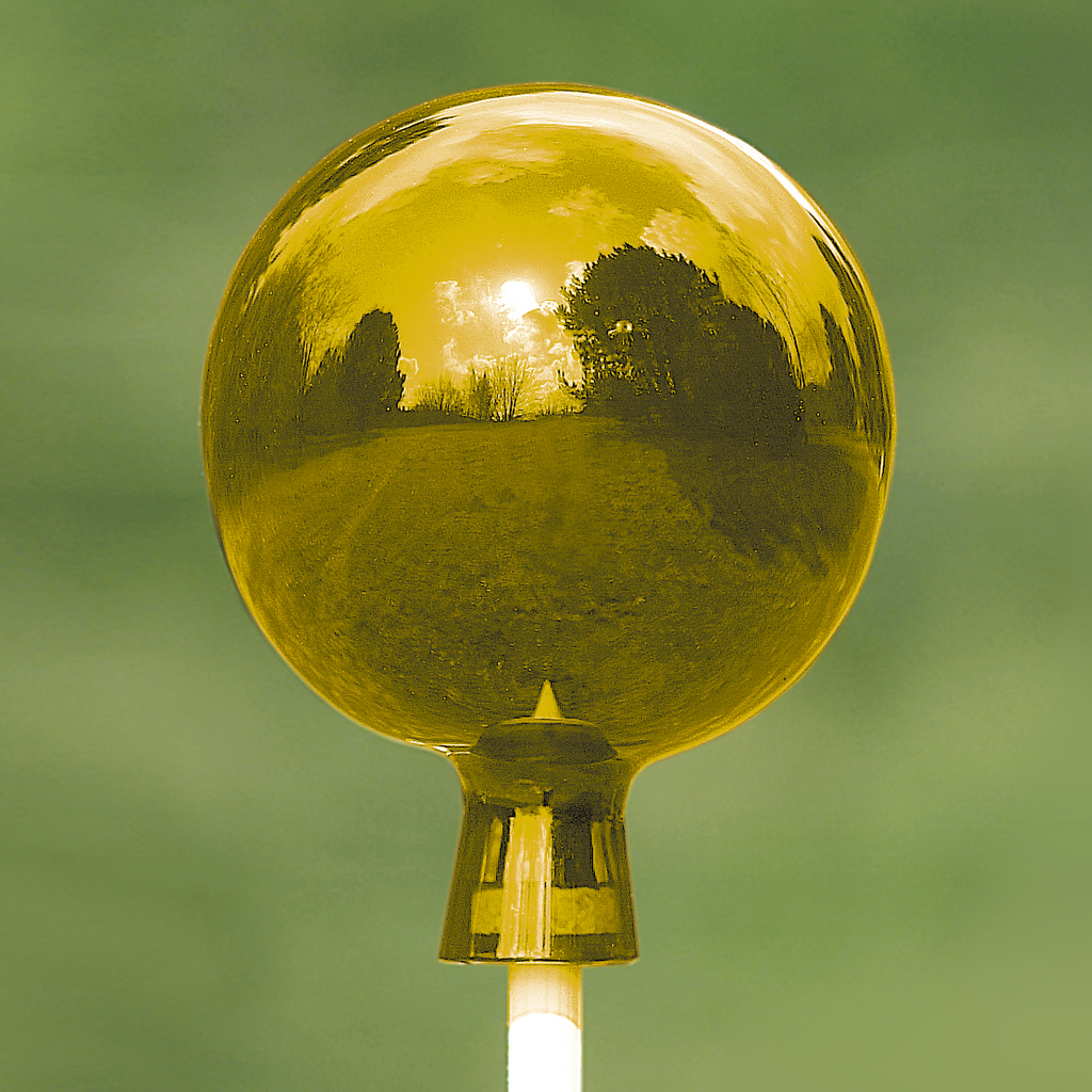 Lauscha Rosenkugel Gold Lauscha Rosenkugel Gold