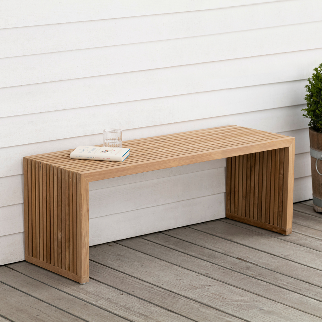 Teakbank Vinklet - 2 Teakbank Vinklet - 2