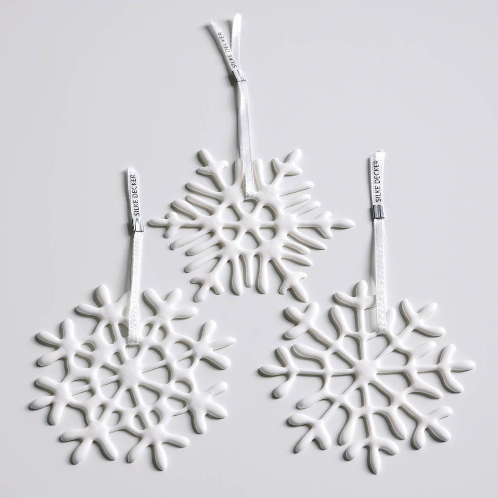 Silke Decker X Torquato Baumanhänger Schneeflocken (3 Stück) Silke Decker X Torquato Baumanhänger Schneeflocken (3 Stück)