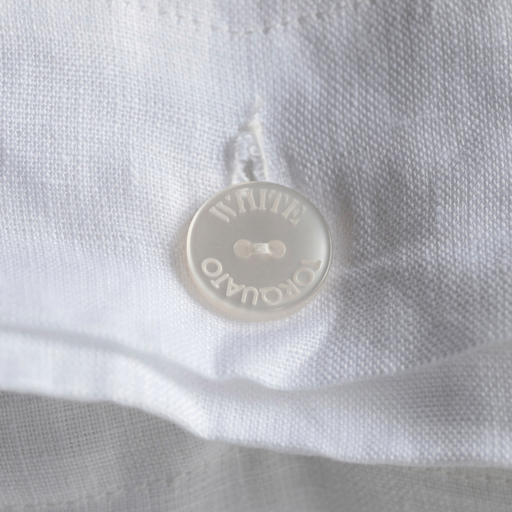 Leinenbettwäsche Real Weiß 40 x 80 cm - 5 Leinenbettwäsche Real Weiß 40 x 80 cm - 5