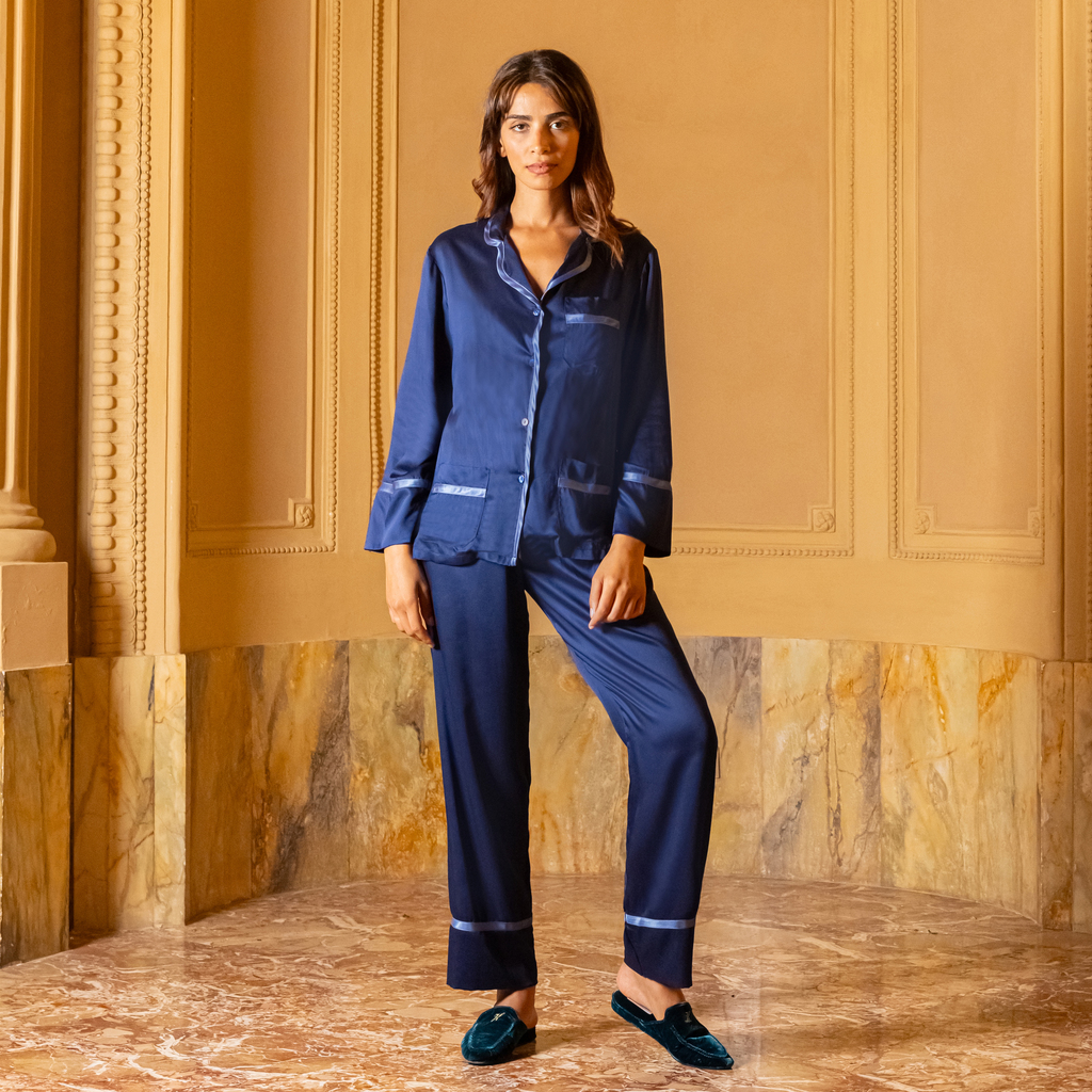 Hoomie Satinpyjama Ducale Damen Gr. S Hoomie Satinpyjama Ducale Damen Gr. S